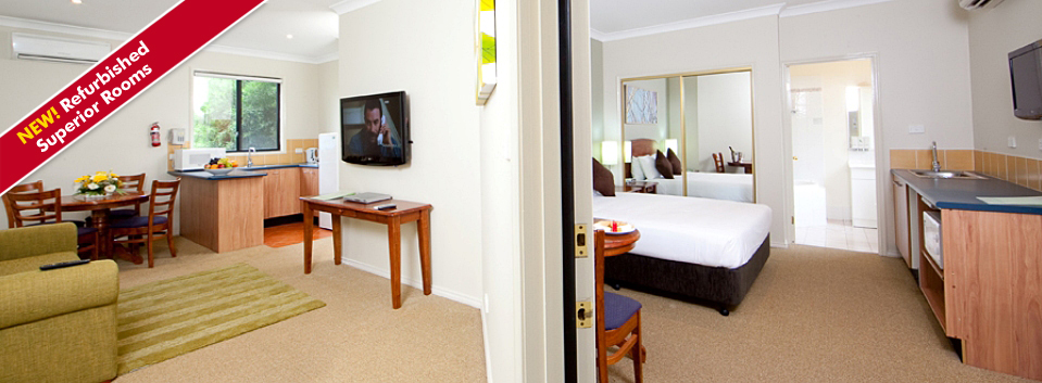Superior Two Bedroom Apartment Living Area